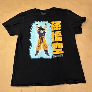 Toei‎ Animation Dragon Ball Z Black Goku Graphic T-Shirt Mens Size Large